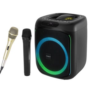 이동식앰프 스피커 마이크 휴대용 블루투스 버스킹 LED 50W coms KY300D