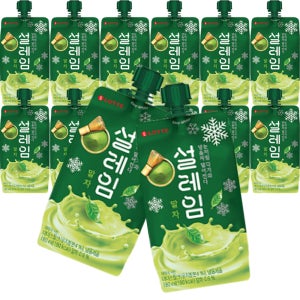 설레임 말차 아이스크림 짜먹는 녹차 롯데아이스크림 24개입