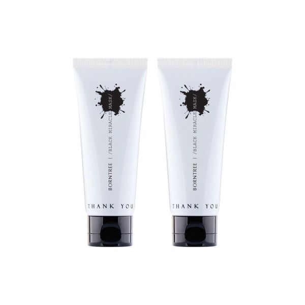 본트리 블랙 미라클 마스크 2개 각질 블랙헤드 모공 팩 100ml