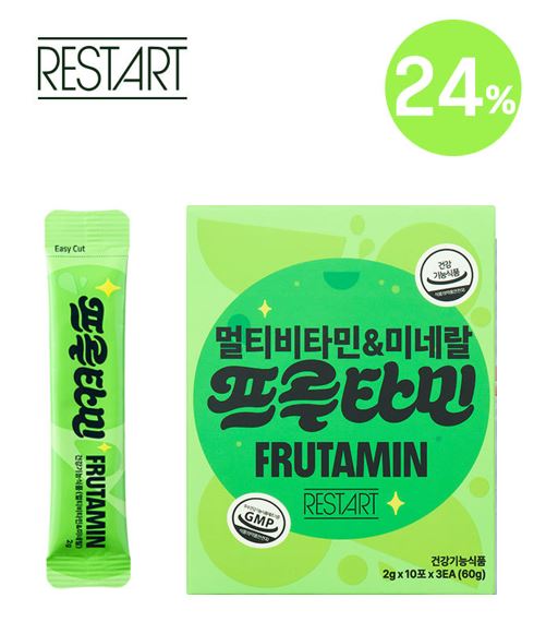 올인원 가루 비타민 미네랄 종합 영양제 유럽원료 레스트아트 프루타민 멀티 30개입, 1개