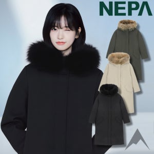네파 역시즌패딩 안유진 롱패딩 구스다운 거위털 폭스퍼 ARTE MOOD 다운 여성 자켓