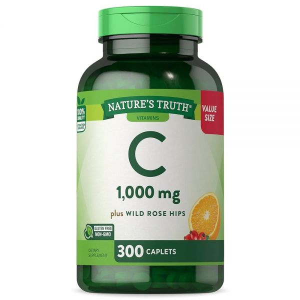 <b>네이처스</b>트루스 Nature’s Truth 비타민C 1000mg 로즈 엉덩이 300정