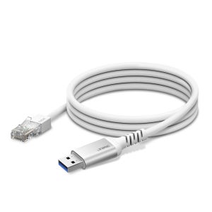 ipTIME U2LAN 실버 USB 3.0 Type-A 기가비트 이더넷 케이블 2M