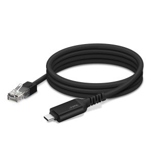 ipTIME UC2LAN 블랙 USB Type-C 기가 랜케이블 2M