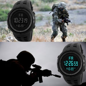 전자시계 군대용 남성 스포츠시계 방수 알람 등산 워치