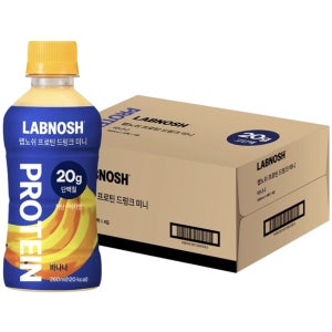랩노쉬 프로틴 드링크 260ml x 24개 바나나맛 고단백 식사대용 프로틴 음료