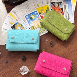 [스페이스제이] 아르카 타로카드 가죽 케이스 핸드메이드 파우치 오라클 보관함