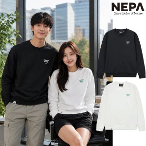 네파 그린마인드 맨투맨 티셔츠 남녀공용 그래픽 리사이클 흡습속건 캐주얼