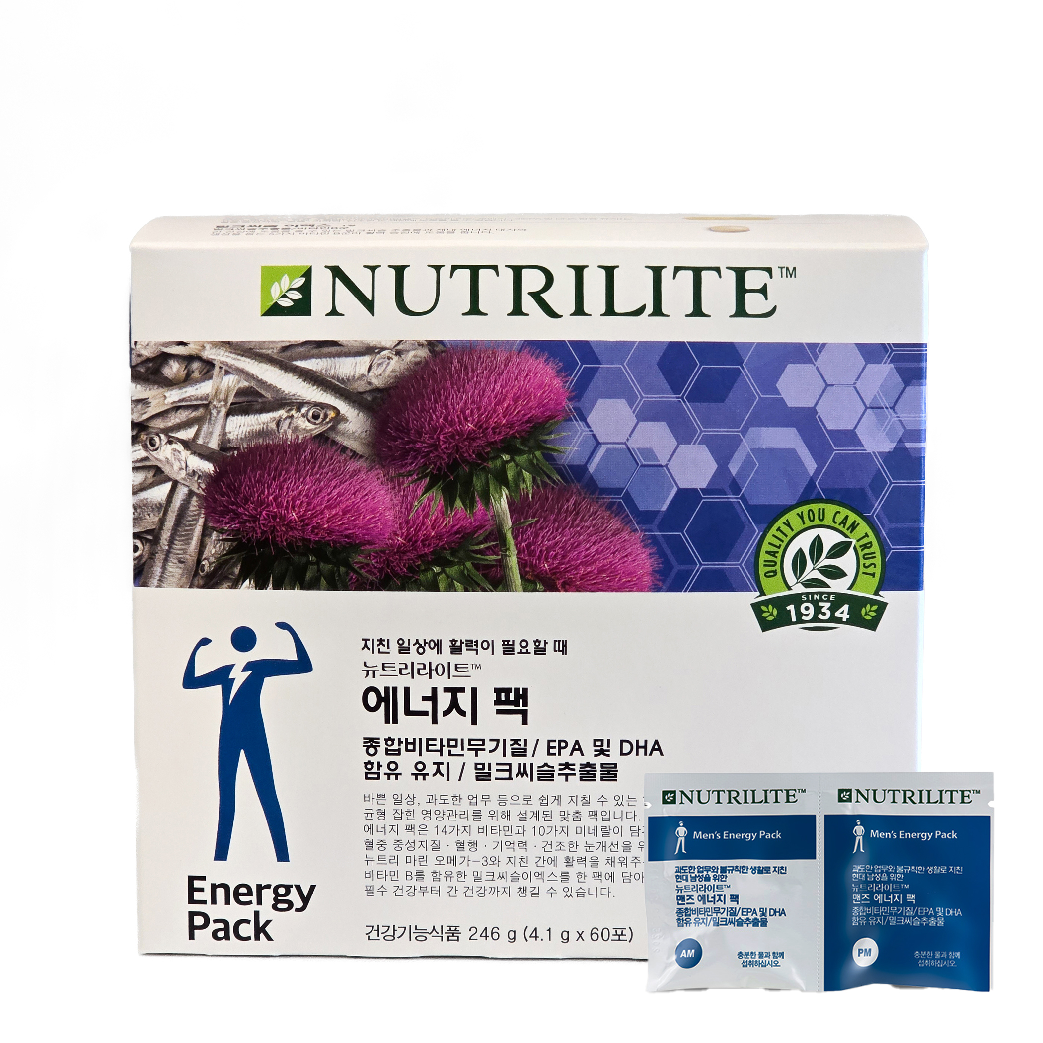 한국암웨이 뉴에너지팩-맨즈팩 (선물하기 좋은 좋합비타민)