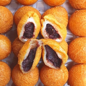 미드림 옛날추억의 찹쌀팥도너츠 튀겨진완제품 찹쌀팥도넛1팩(40g x 20개)