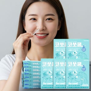 코쏘쿨 액상 면봉 250개 코속 귀속 청결 천연 오일 개별 포장 순면 대용량