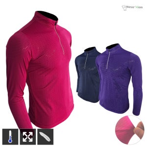 1장 웨어몬 여성 냉감 스판 반집업 긴팔 티셔츠 BTR-505 등산 일상복