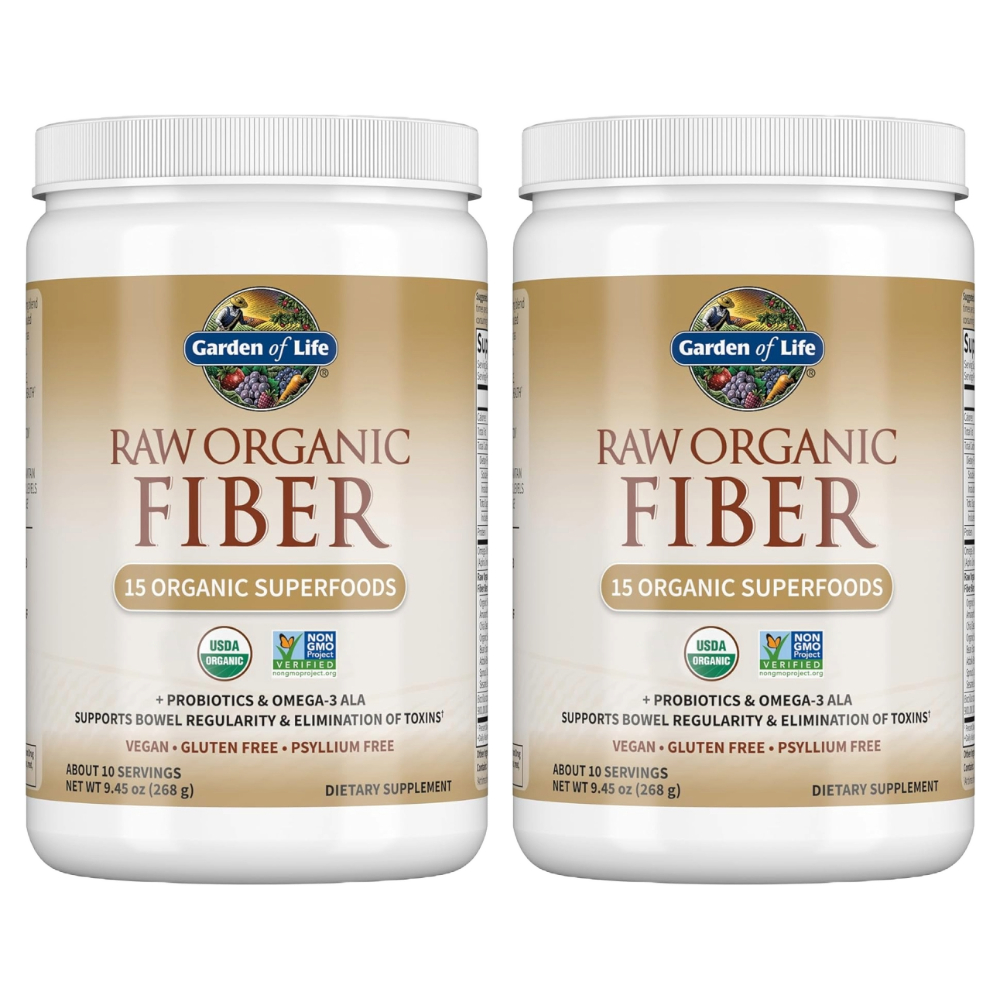 가든오브라이프 로우 화이버 <b>RAW Organic Fiber</b> 식이섬유 268g x 2개