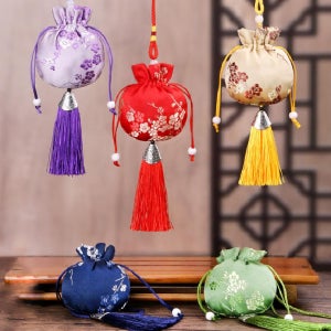 일본인 외국인 친구 전통 문화 선물 오색 색동 미니 복주머니