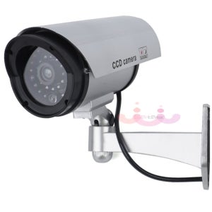 에버템즈 가짜CCTV 모형카메라 돌출형 실외용 현관 보안용가짜 소형