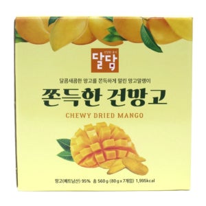 코스트코 건망고 달담 쫀득한 80g 7개 말린망고 어린이 간식 말랭이