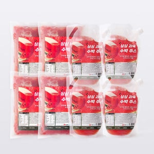 냉동 과육 수박주스 10KG HPP 땡모반 100% 착즙 쥬스 (1kgX10팩)