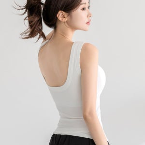 실키 리브 오픈 U백 캡나시