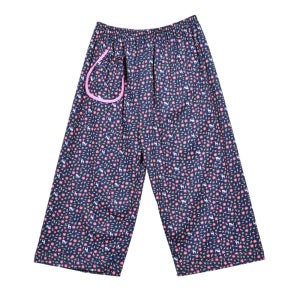 여성 순면 여성 8부 파자마 귀여운 패턴 하의 여유있는 밑위길이