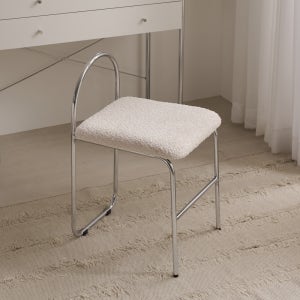 엘라 스툴 패브릭 화장대 의자 부끌레 CNM240C