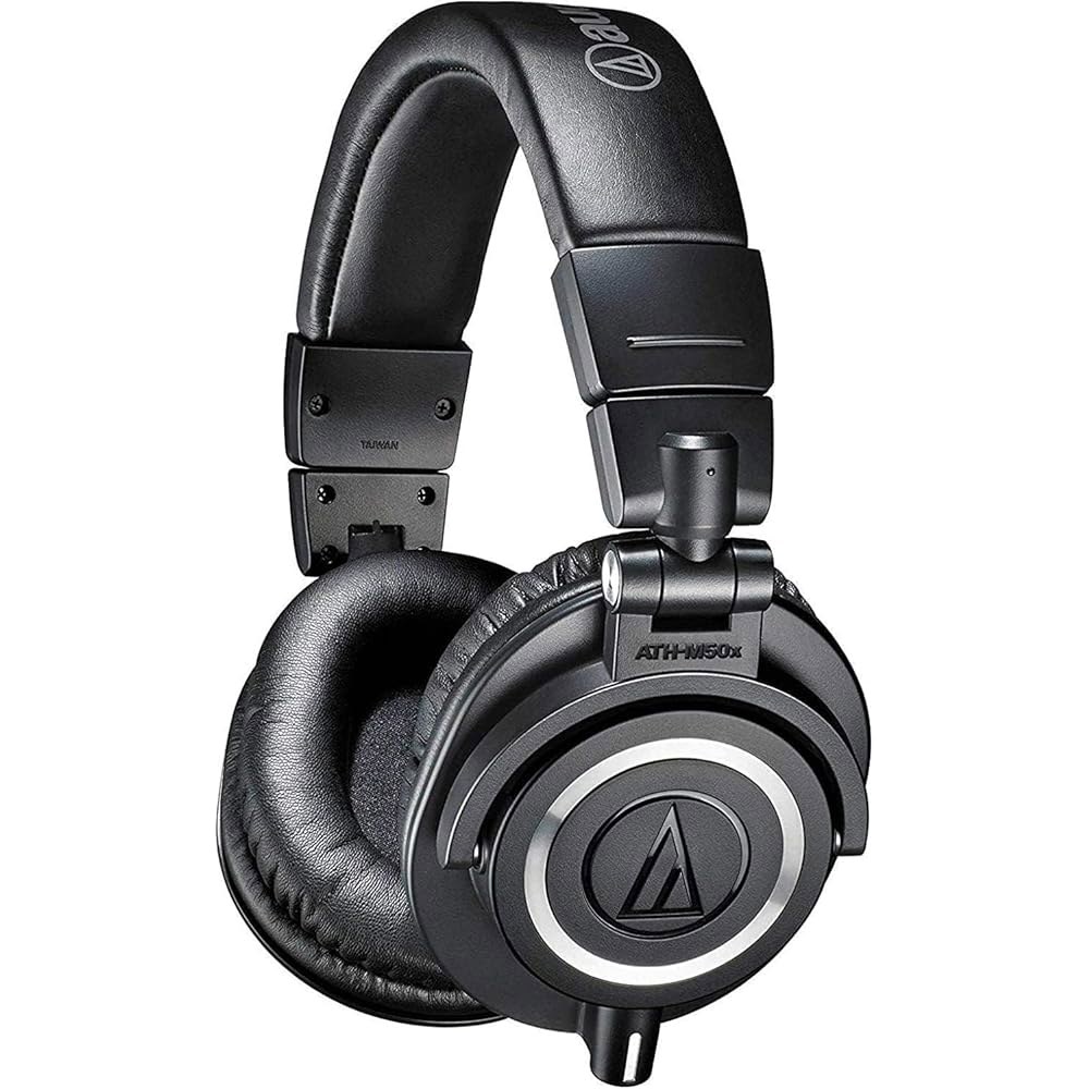 오디오 테크니카 ATH M50x 프로페셔널 스튜디오 모니터 헤드폰 블랙 Black