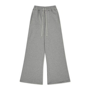 [베루툼X슈스스] 피그먼트 와이드 팬츠 우먼즈 멜란지 그레이