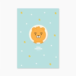 카카오프렌즈 리틀프렌즈 B6 돔송창 무선철 노트 라이언