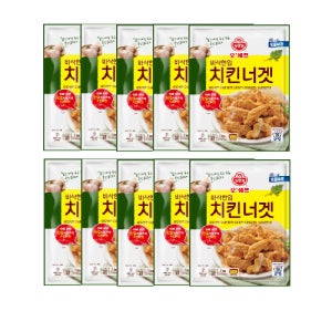 오뚜기 오쉐프 바삭한입 치킨너겟 1KG 10개