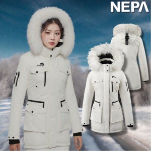 네파 역시즌패딩 여성 알라스카 구스다운 거위털 자켓 야상 점퍼