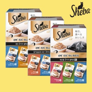 쉬바 리치 미니 파우치 3종콤보, 210g, 3개