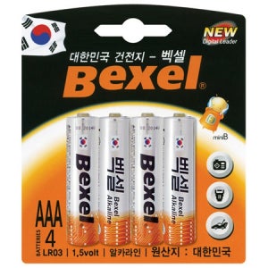 벡셀 알카라인 건전지 AAA 4개입