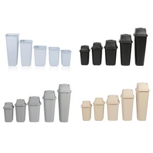 PP 휴지통 13L 그레이 하부만