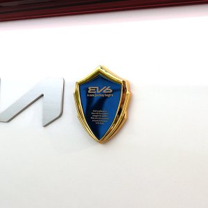 EV6 로고 레터링 각인 메탈 엠블럼 몰딩 주유구 트렁크 B필러 흠집커버 악세사리 용품