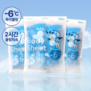[3세트] 빙쿨 프로즌 바디 시트 일회용 쿨링시트