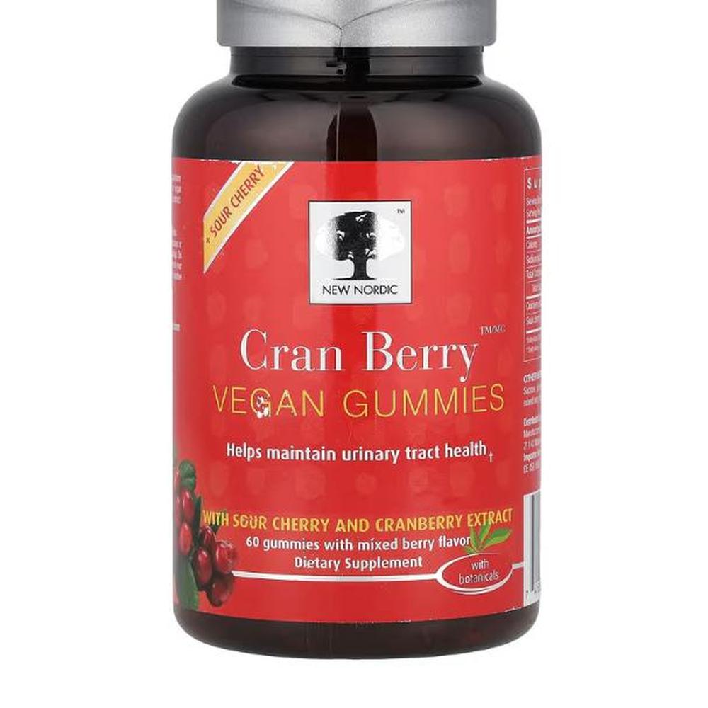 뉴노르딕 <b>크렌베리 비건 구미</b> 믹스 베리 60 구미