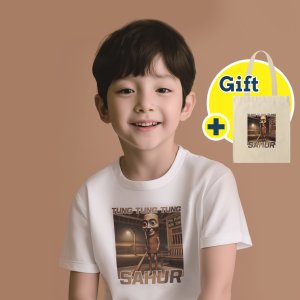이탈리안 브레인롯 기능성 쿨론 아동용 반팔 밈 티셔츠 키즈 옷 퉁퉁퉁 사후르 트랄랄레로 트랄랄라