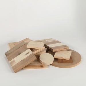 DIY나무재단 자투리목재 1박스 목공실습용재료 실습합판견본파는곳 목재소품판매 원목취미활용