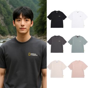내셔널지오그래픽 반팔 남여공용 티셔츠