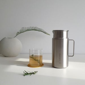 HOTCOM 블랙 에디션 304 스텐 냉장고 물병 1450ml 핫콤 물병 가정 업소 물통