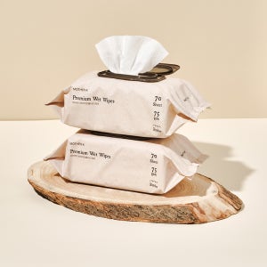 마더케이 프리미엄 아기물티슈 75gsm 엠보싱 고온스팀원단 논팝업 70매, 10개