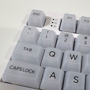 클리어 영문 ASA 155키 PC 한무무 반투명 안개 RGB 투과 아코 AKKO 키캡