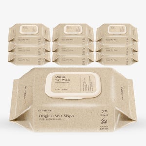 마더케이 오리지널 아기물티슈 60gsm 엠보싱 고온스팀 논팝업 70매, 10개