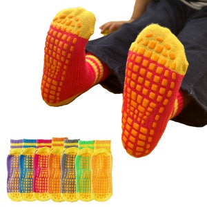 키즈카페 양말 대량구매 100개 아동 미끄럼방지 트램폴린 방방장 주니어