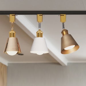 각도조절 철재 인테리어 나팔 모양 레일 조명 카페 거실 테이블 포인트 조명등 E26