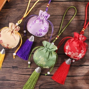 오색복주머니 외국손님선물 색동복주머니 외국인친구선물 미니