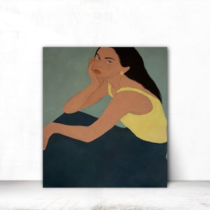 마지아갤러리 인물화 일러스트 공간 인테리어 거실그림 카페 대형액자 캔버스 S 31x41cm