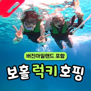 보홀 호핑투어 발리카삭 버진아일랜드 스노클링 돌고래 거북이 자유여행 한국인가이드 럭키호핑