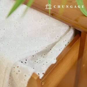 레이스원단 면 꽃무늬 플라워 레이스 천 펀칭 자수원단 페피타