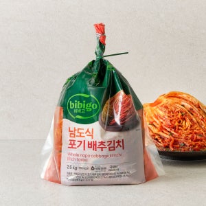 비비고 남도식 포기 배추김치 2.6kg, 2개