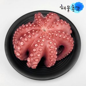 자숙문어 돌문어 숙회 해신탕 라면 제수용 업소용 삶은 문어 400g, 1개